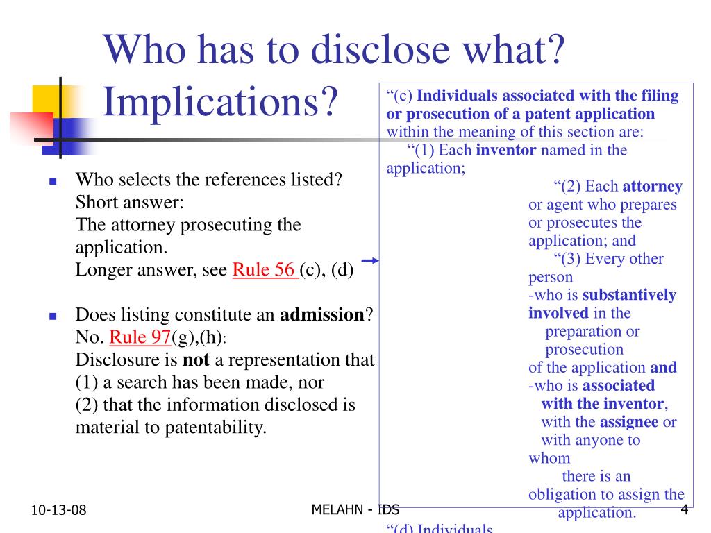 PPT - The Information Disclosure Statement (IDS) PowerPoint