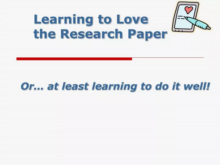 love research paper pdf