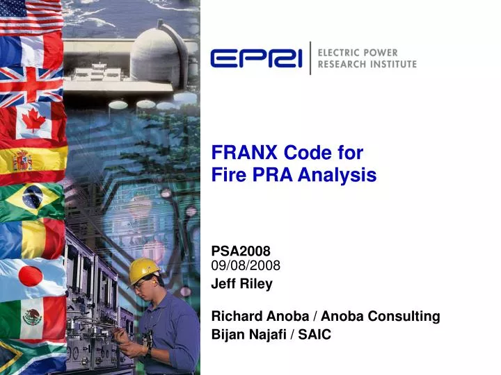 franx code for fire pra analysis n.