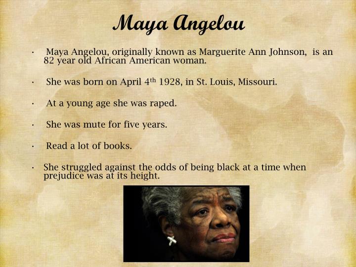 Ppt Maya Angelou Powerpoint Presentation Id4534772