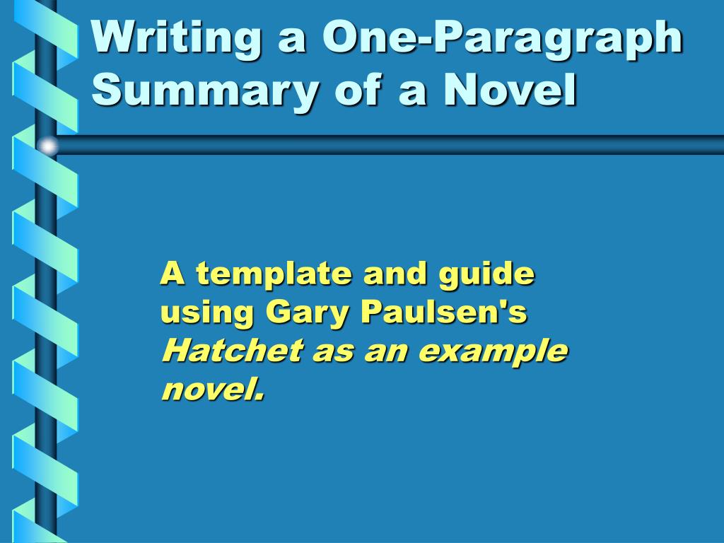 book summary example