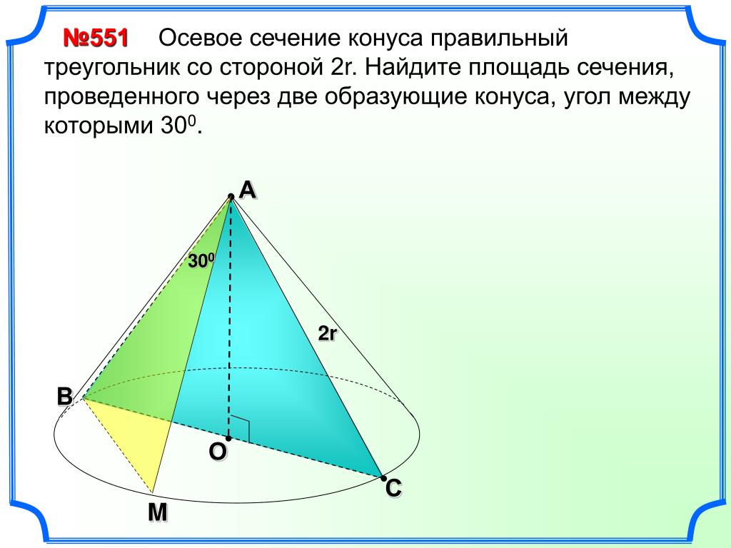 Площадь правильного треугольника со стороной 12. Площадь осевого сечения конуса. Площадь осевого сечения конуса конуса. Формула сечения конуса. Площадь Сечевого снчения конуса.