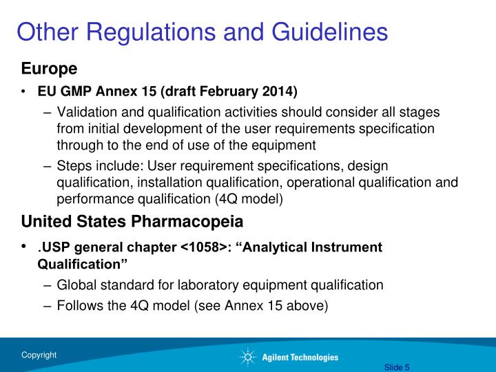 PPT US & EU GMP Guidelines on Analytical Instrument Qualification and Related Warning Letters