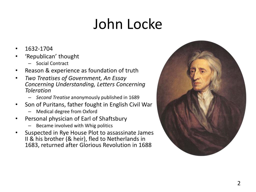 Реферат: Second Treatise Of Government By John Locke