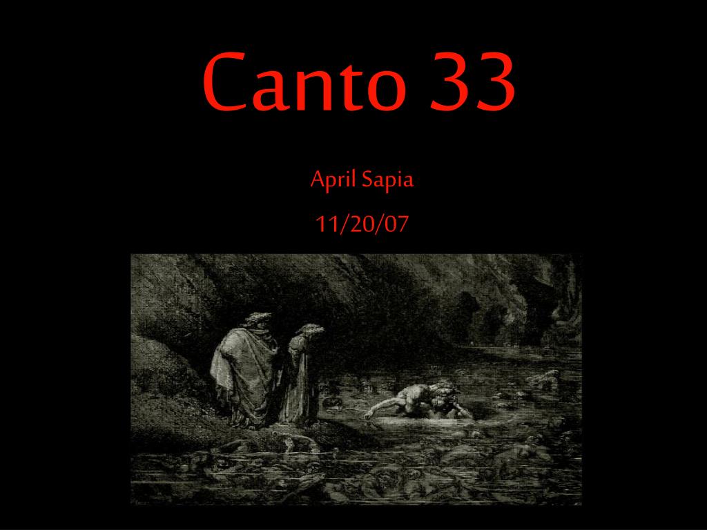 Inferno: Canto XXXIII