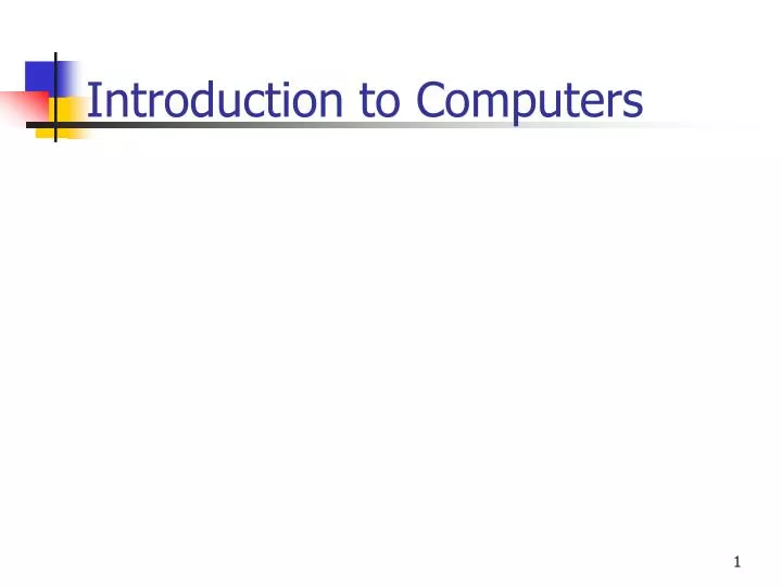 PPT - Introduction to Computers PowerPoint Presentation, free download ...