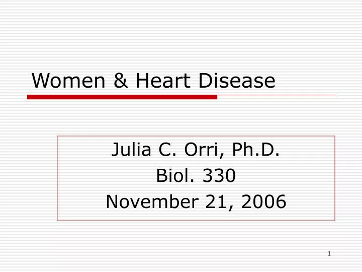 women heart disease n.