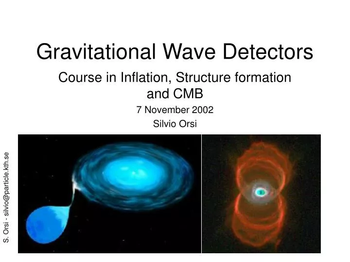 gravitational wave detectors n.