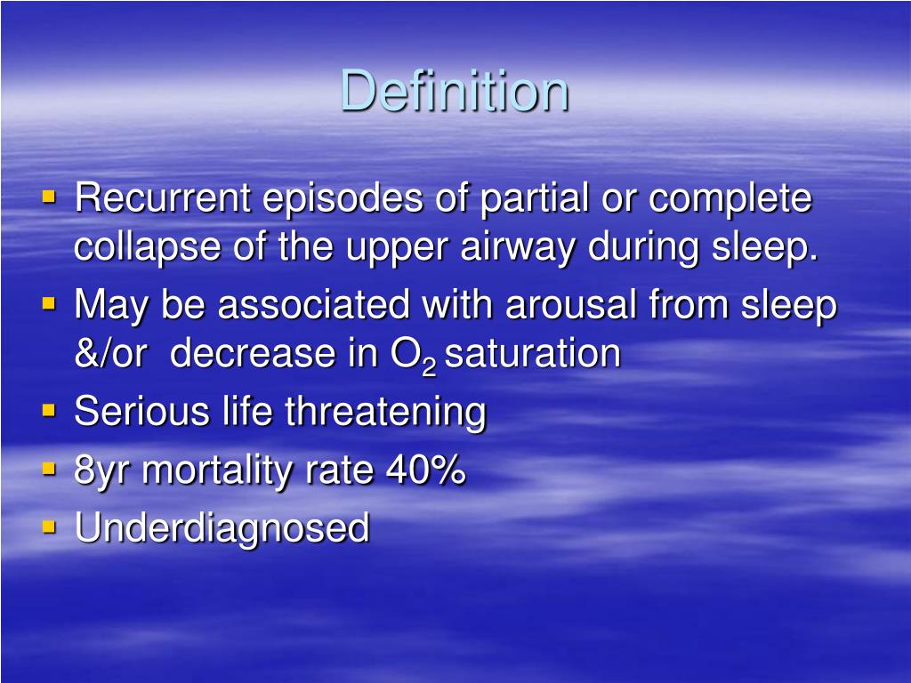 PPT - Obstructive Sleep Apnea (OSA) PowerPoint Presentation, Free ...