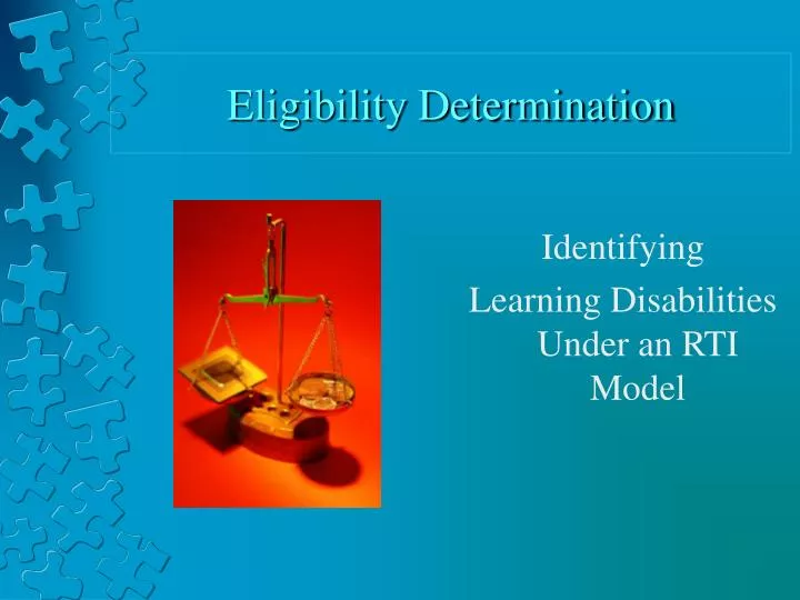 eligibility determination n.