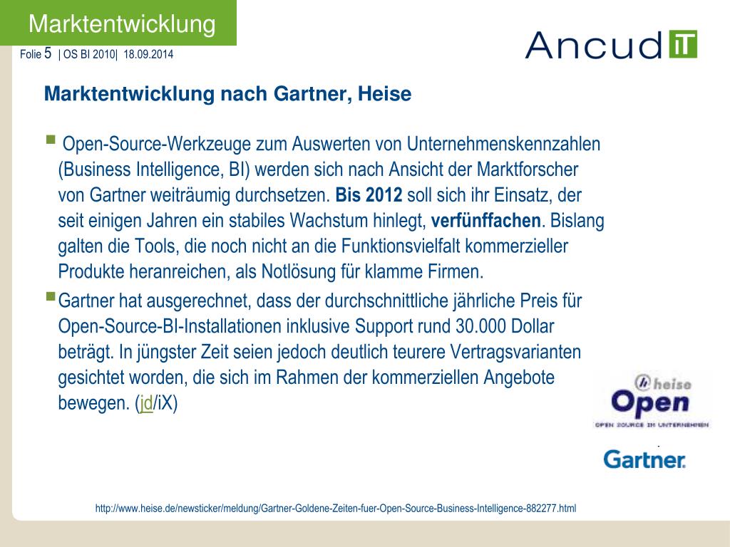 PPT Open Source BI im Einsatz PowerPoint Presentation, free download