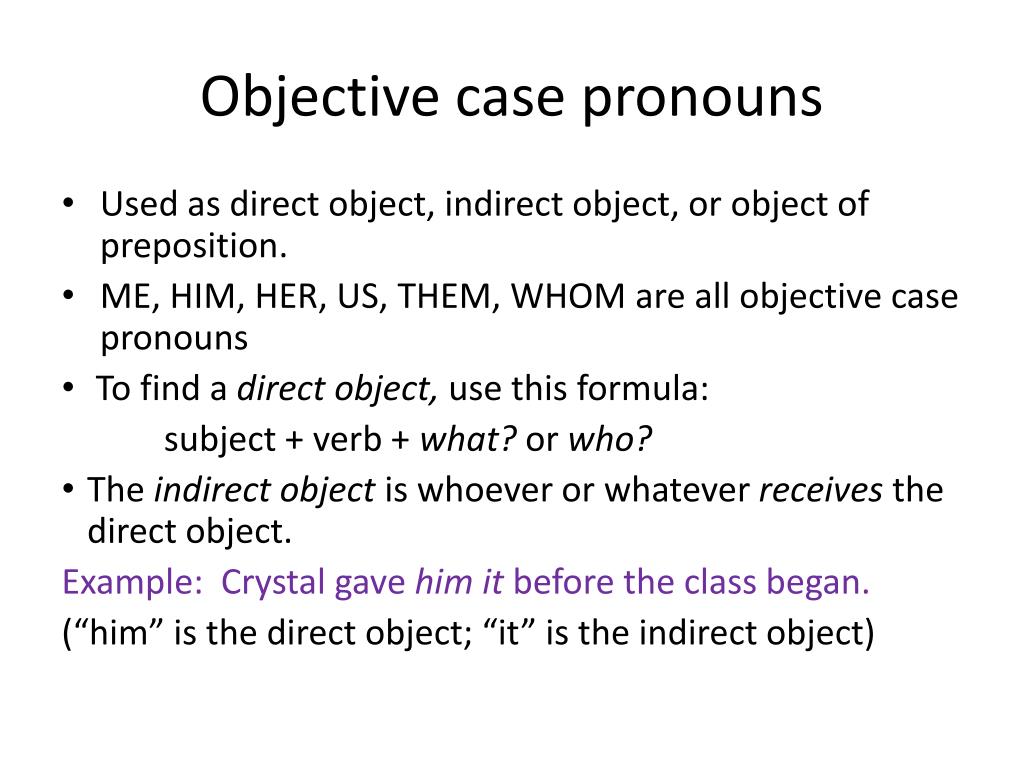 PPT Pronouns Forms And Problems PowerPoint Presentation Free 