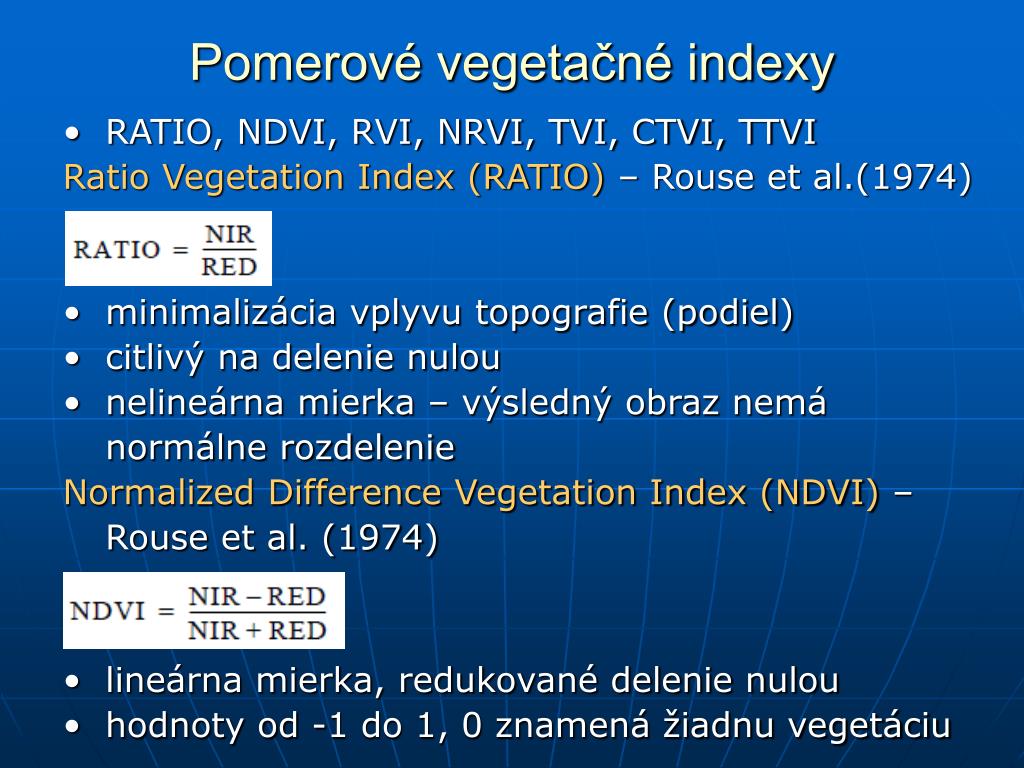 PPT - Transform ácie obrazu PCA, CCA Vegetačné indexy PowerPoint  Presentation - ID:4543353