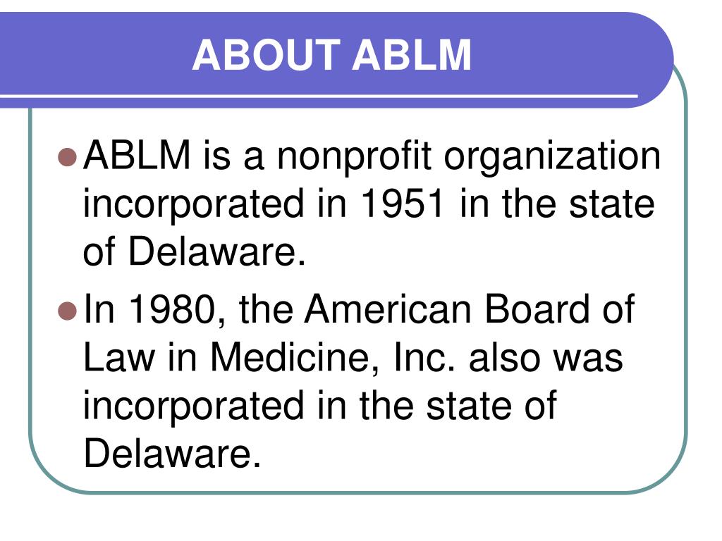 PPT - The American Board of Legal Medicine, Inc. PowerPoint ...