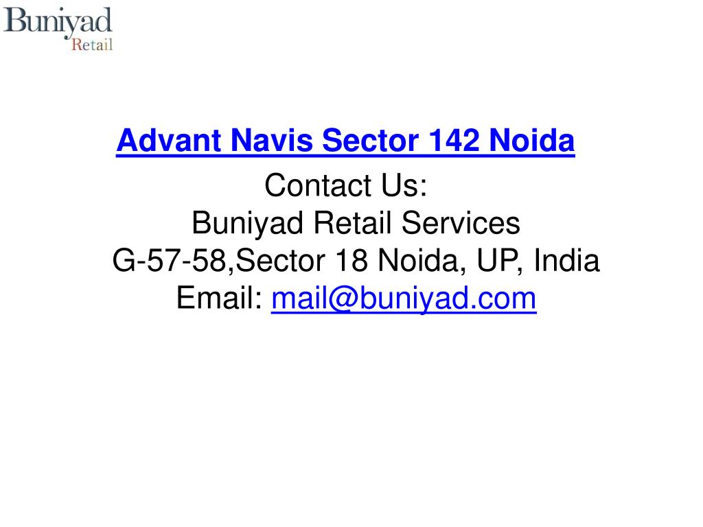 PPT - Advant Navis Sector 142 Noida - A Business park PowerPoint ...