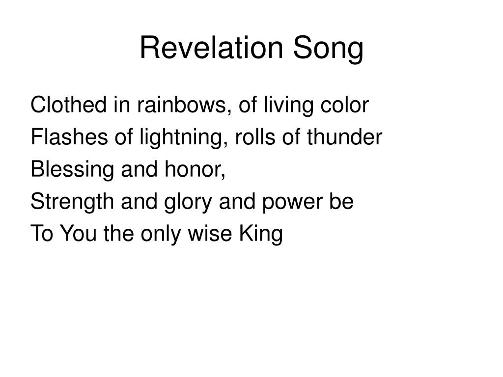 REVELATION SONG