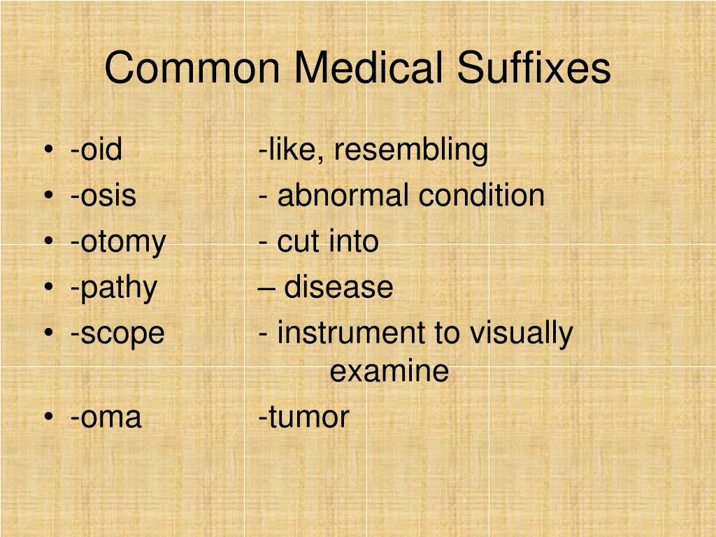 Ppt Medical Terminology Powerpoint Presentation Free Download Id