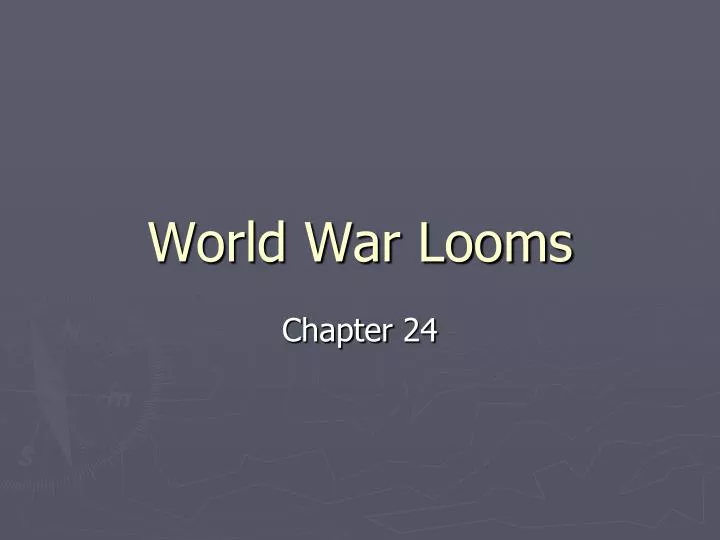 world war looms n.