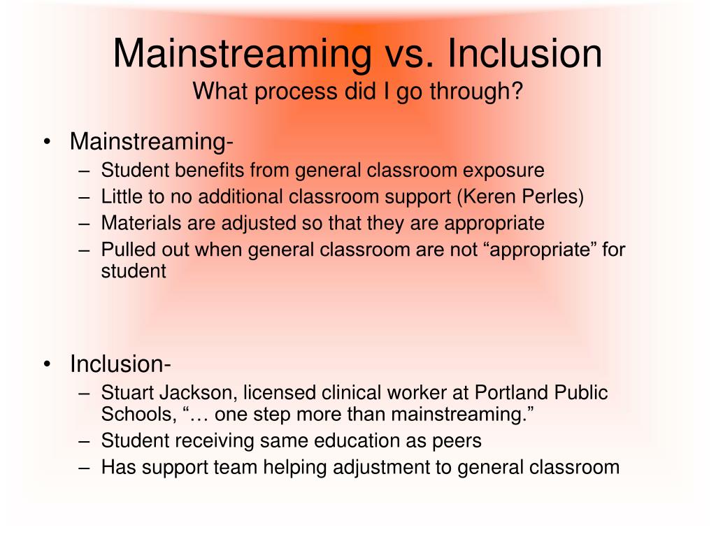 What is Mainstreaming in Special Education?