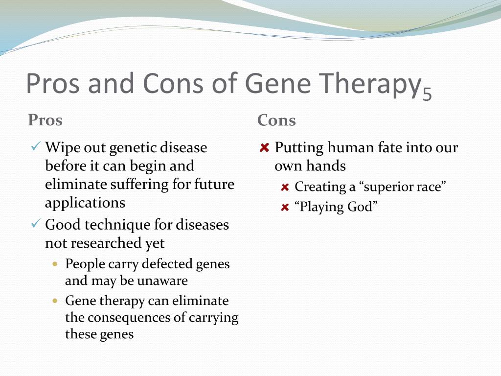 gene therapy pros and cons essay