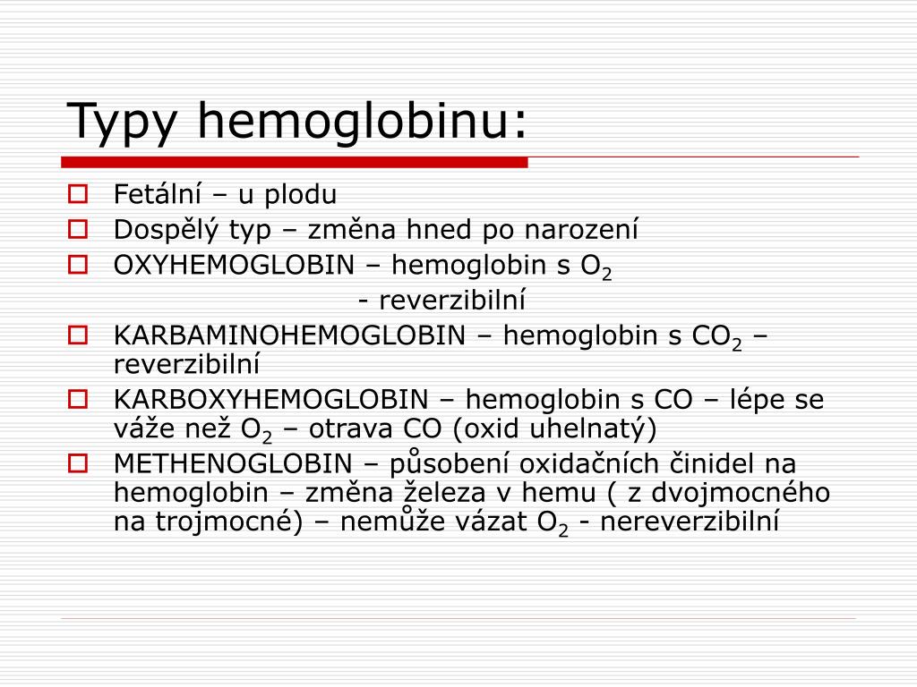 PPT - Erytrocyty. Hemoglobin. Krevní skupiny a Rh faktor. Krevní transfúze.  PowerPoint Presentation - ID:4547681