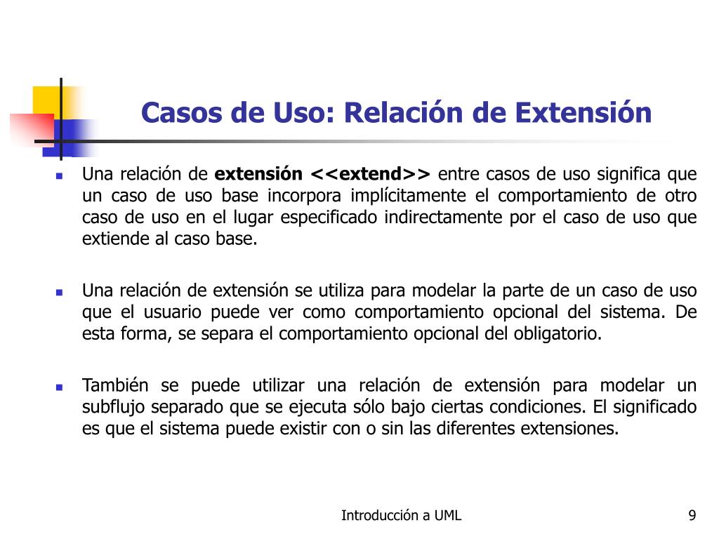 Casos de Uso Avanzados: Relación de Extensión