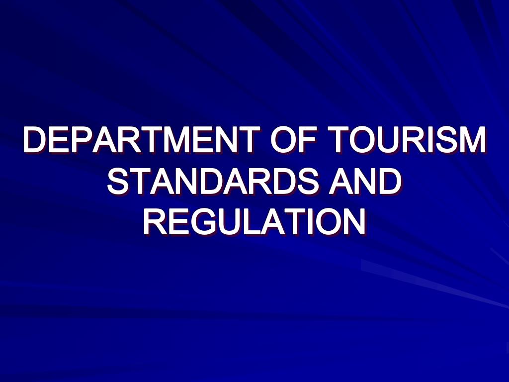 department of tourism policies