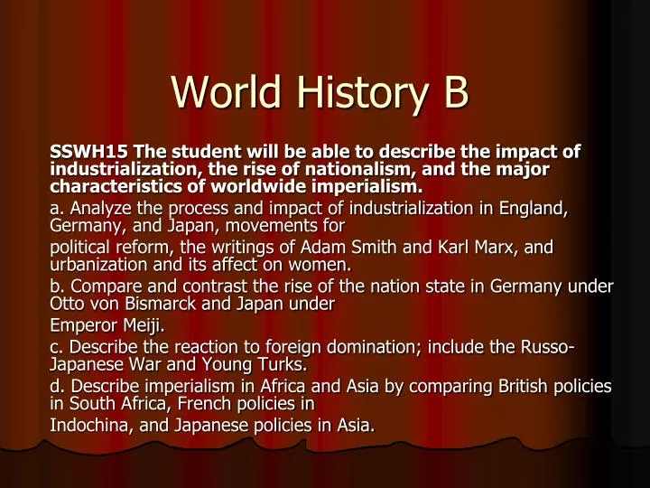 PPT - World History B PowerPoint Presentation, Free Download - ID:4549809