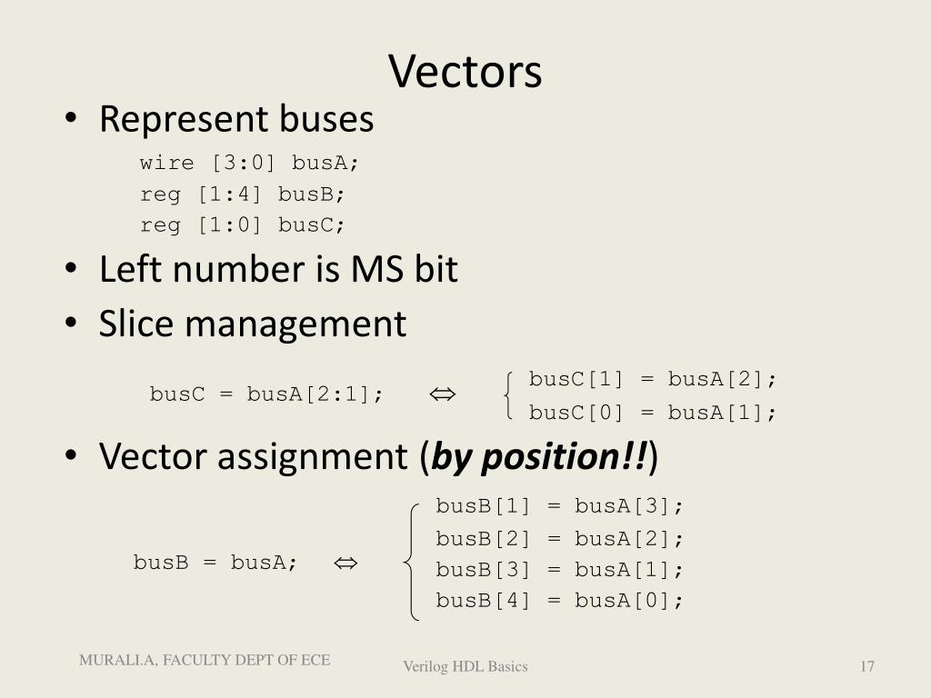 verilog assign value to vector