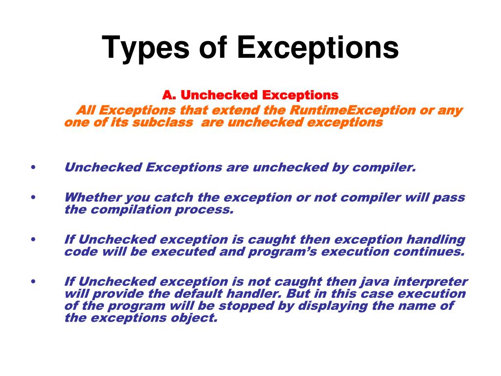 PPT - EXCEPTIONS IN JAVA PowerPoint Presentation, free download - ID ...