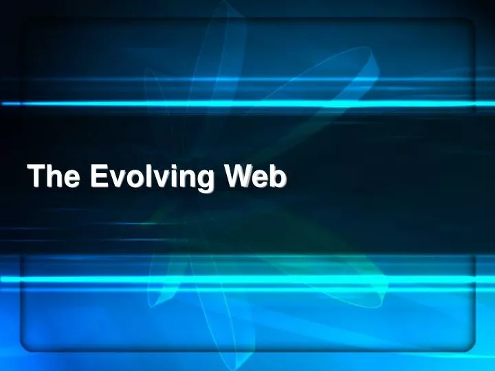 the evolving web n.