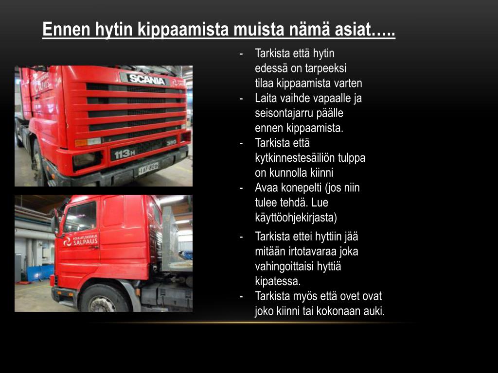 PPT - Hytin kippaus Scania 113 H R380 PowerPoint Presentation, free  download - ID:4552635