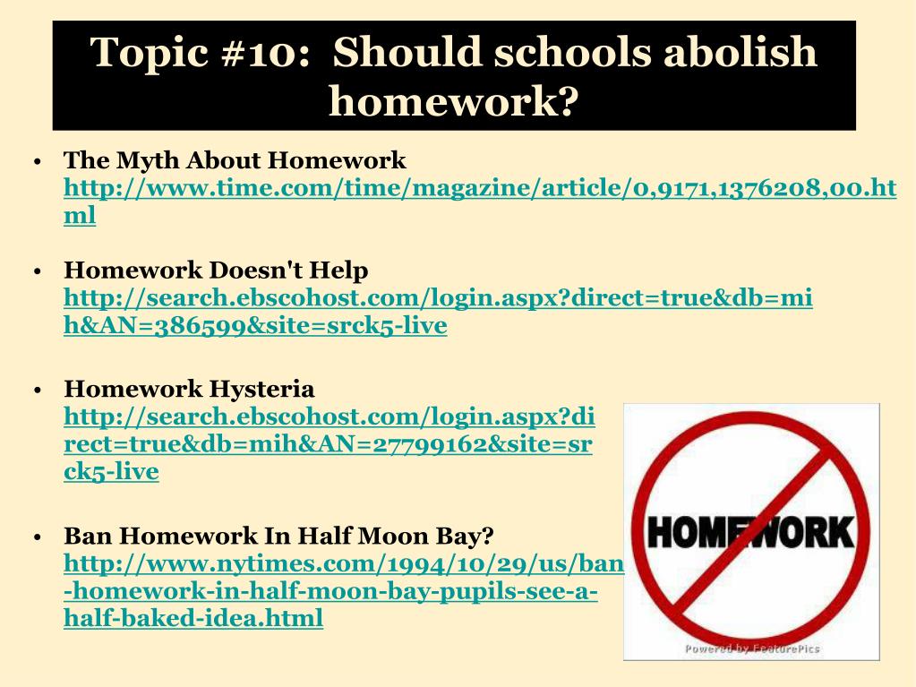 should schools not abolish homework