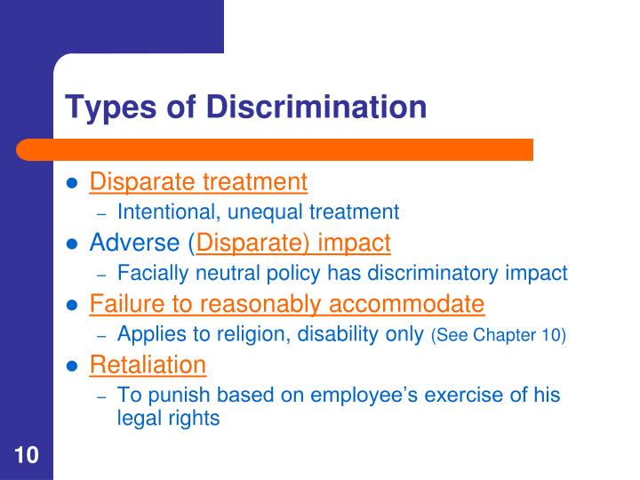 Examples Of Reverse Discrimination