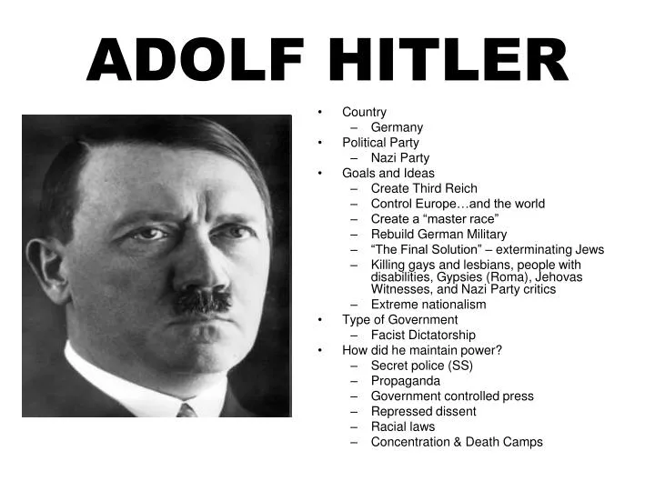 a biography and life work of adolf hitler a german political leader Biography, leadership lessons and quotes from adolf hitler, known as the leader of nazi germany who started world war ii and for his role in the holocaust. a biography and life work of adolf hitler a german political leader Biography, leadership lessons and quotes from adolf hitler, known as the leader of nazi germany who started world war ii and for his role in the holocaust.