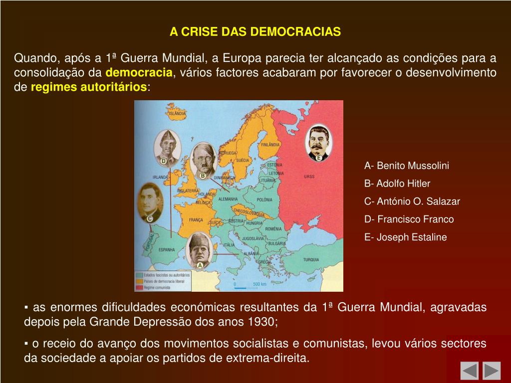 PPT - Os regimes ditatoriais na Europa PowerPoint Presentation, free ...