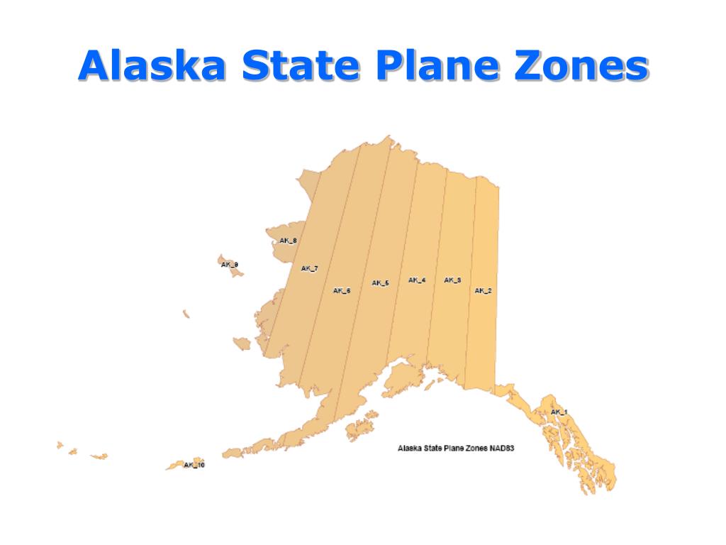 Alaska State Plane Zones Map
