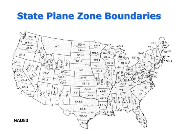 Mass State Plane Zone Map