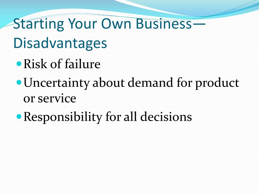 Advantages Of Starting Your Own Business PPT - OWN A FRANCHISE OR START A BUSINESS PowerPoint Presentation, free
