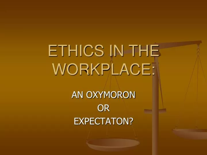 work ethics ppt presentation