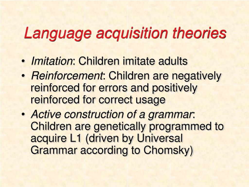 theories of language acquisition essay