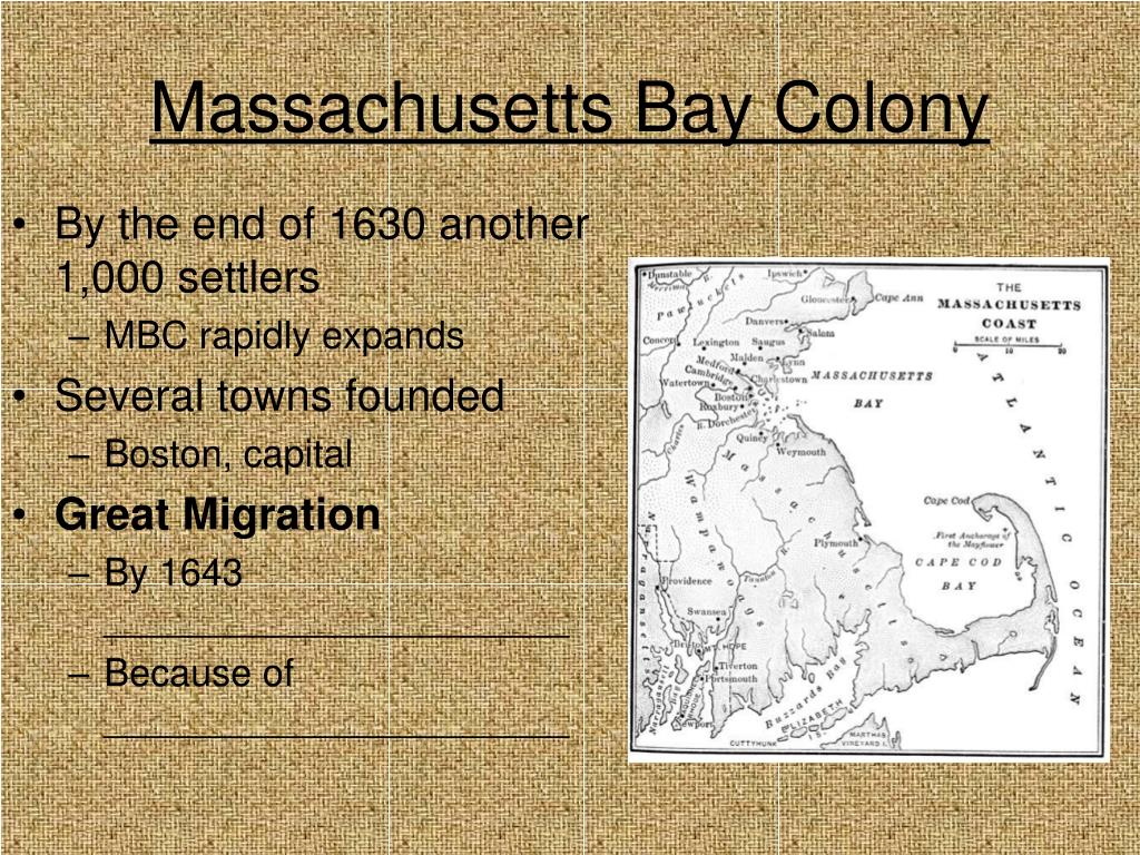 Who started the massachusetts bay colony