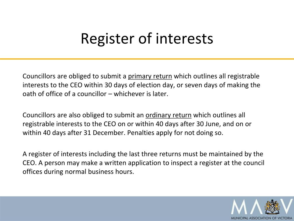 Position Interest Register PPT - Governance Workshop PowerPoint Presentation, free download - ID ...