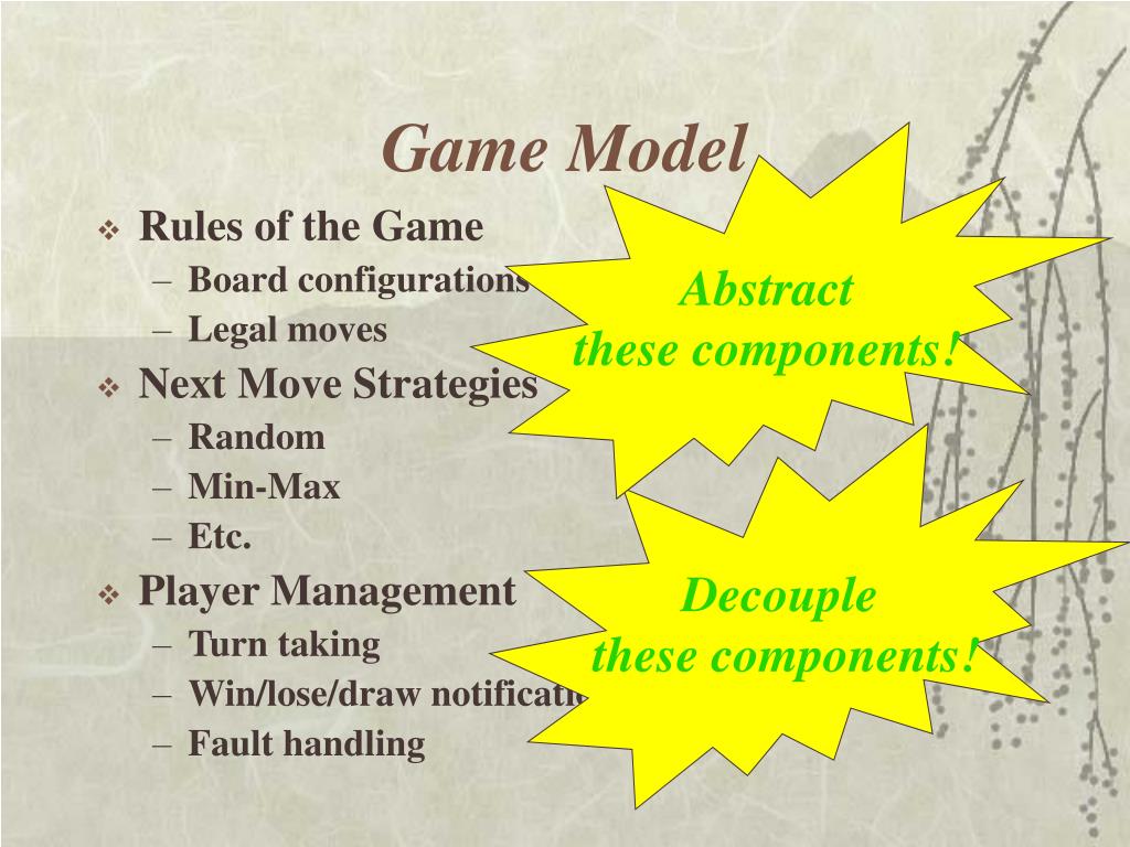 game model presentation