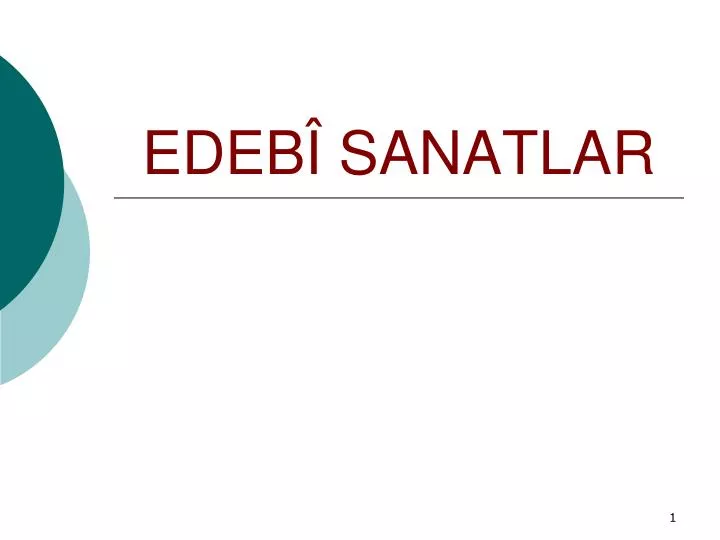 PPT - EDE B Î SANATLAR PowerPoint Presentation, Free Download - ID:4557201