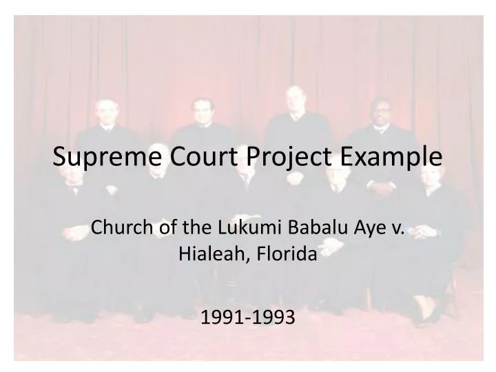 supreme court project example n.