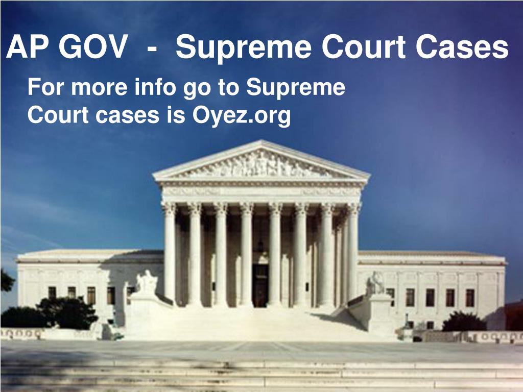 Ap gov supreme court cheap cases