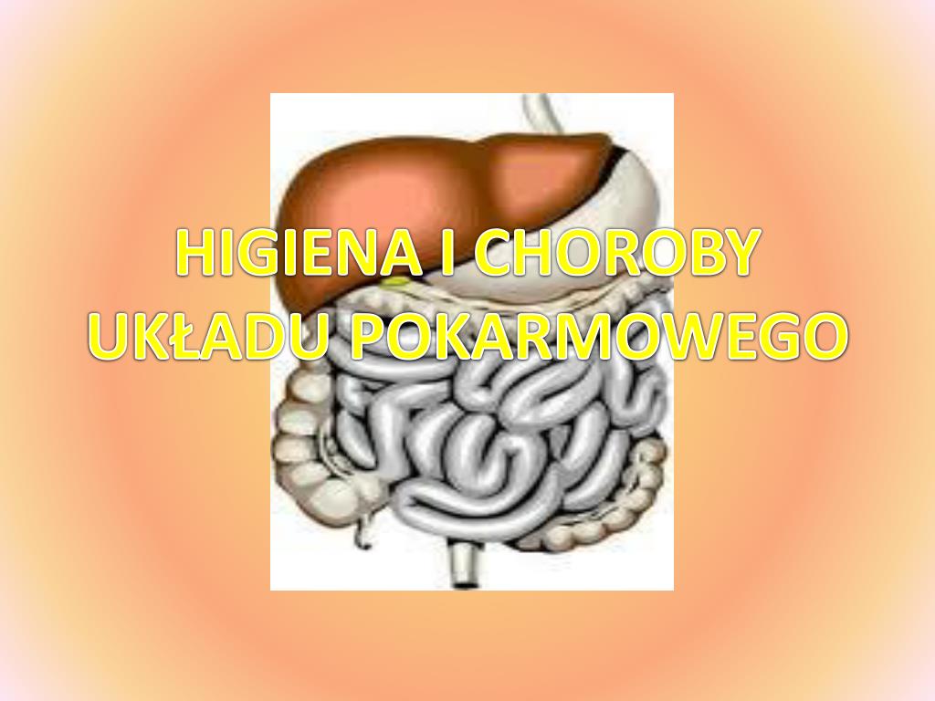 Higiena I Choroby Układu Wydalniczego PPT - HIGIENA I CHOROBY UKŁADU POKARMOWEGO PowerPoint Presentation