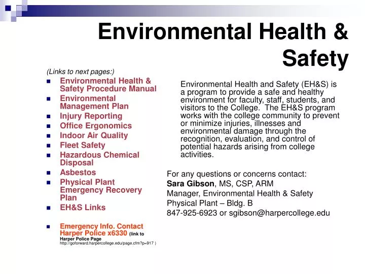 health safety and environment powerpoint presentation