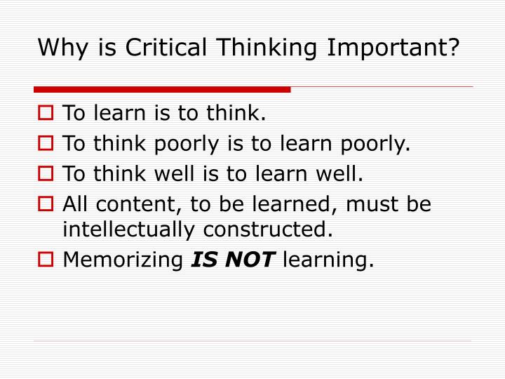 importance of critical thinking in education Critical thinking is important to us humans because it is why is critical thinking important in education what is the importance of critical and creative thinking. importance of critical thinking in education Critical thinking is important to us humans because it is why is critical thinking important in education what is the importance of critical and creative thinking.